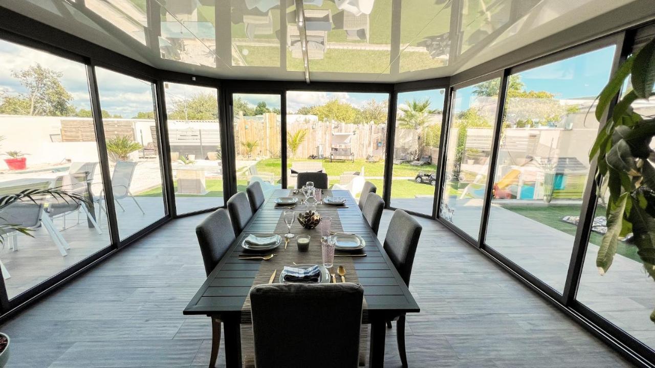 Villa Dali La Garde 260M2 Jacuzzi, Sauna, Piscine, Jardin 500M2, 5 Minutes De La Plage Luaran gambar